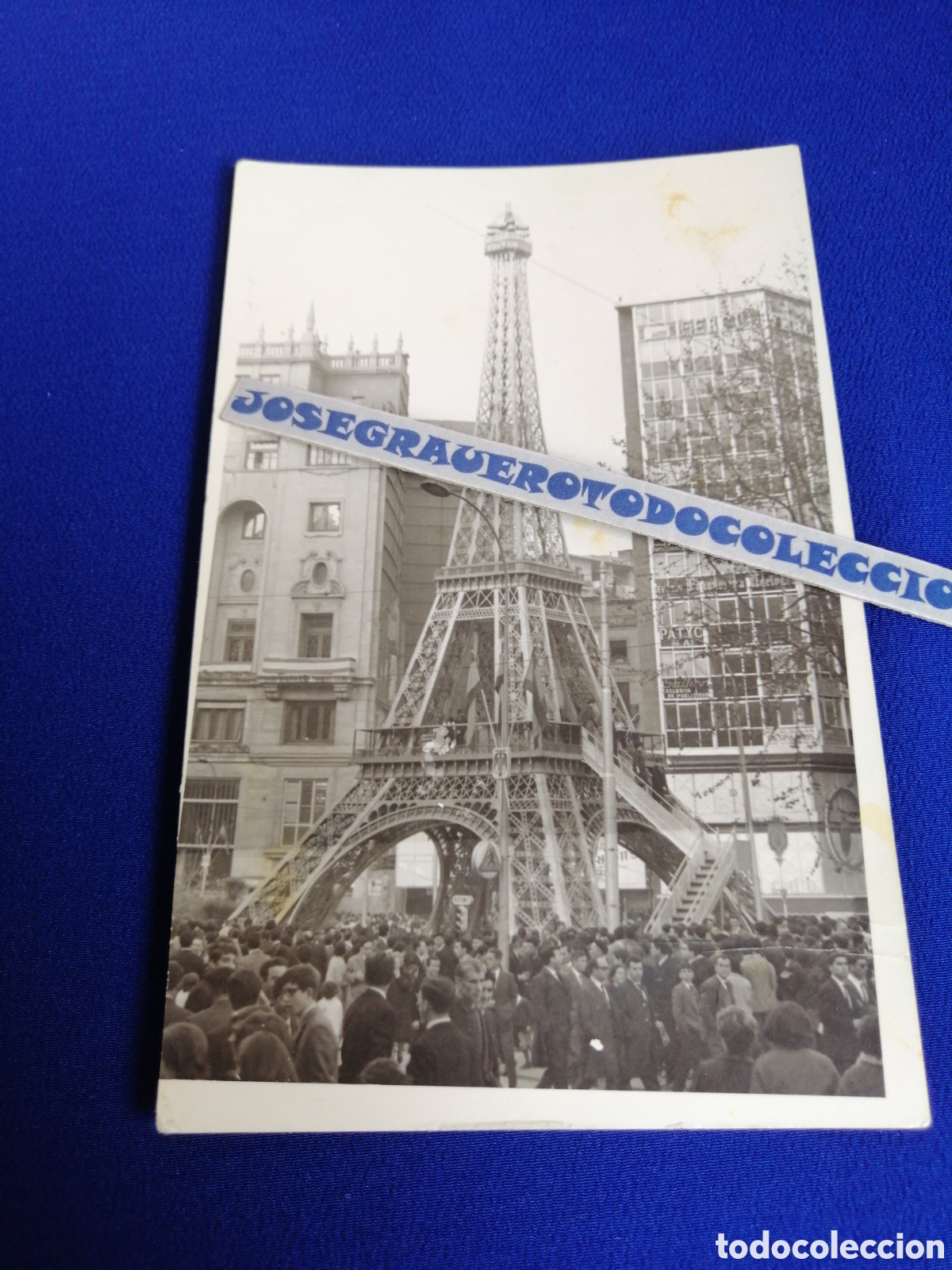 Fotografia antica: FALLA PLAZA DEL CAUDILLO 1966 ARTISTA JOS&Eacute; BAREA TORRE EIFIEL FOTOGRAF&Iacute;A