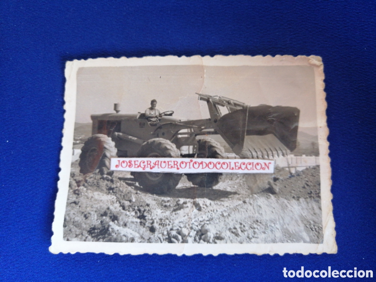 Fotografia antica: TRACTOR PALA FOTOGRAF&Iacute;A ANTIGUA