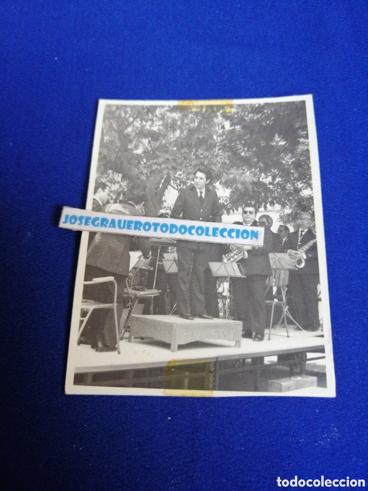 Fotograf&iacute;a antigua: M&Uacute;SICOS BANDA DE M&Uacute;SICA FOTOGRAF&Iacute;A ANTIGUA