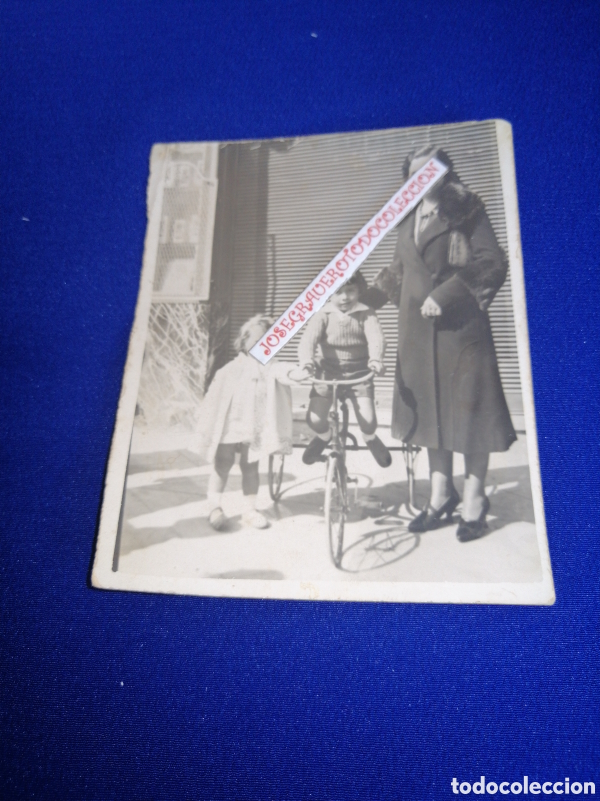 Fotograf&iacute;a antigua: BICICLETA NI&Ntilde;OS MODELOS FOTOGRAF&Iacute;A ANTIGUA