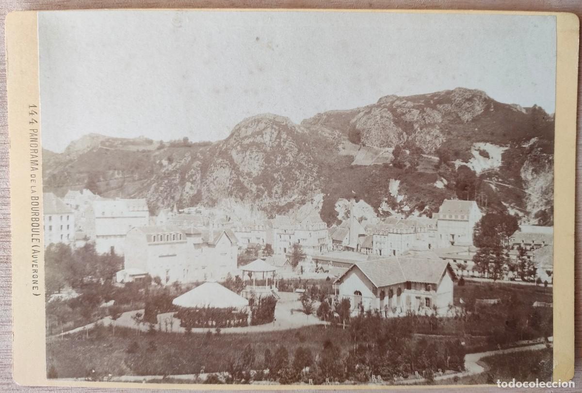 Antique Photography: FRANCIA PANORAMA DE LA BOURBOULE AUVERSNE TAMA&Ntilde;O 10.5 X 16 CM.