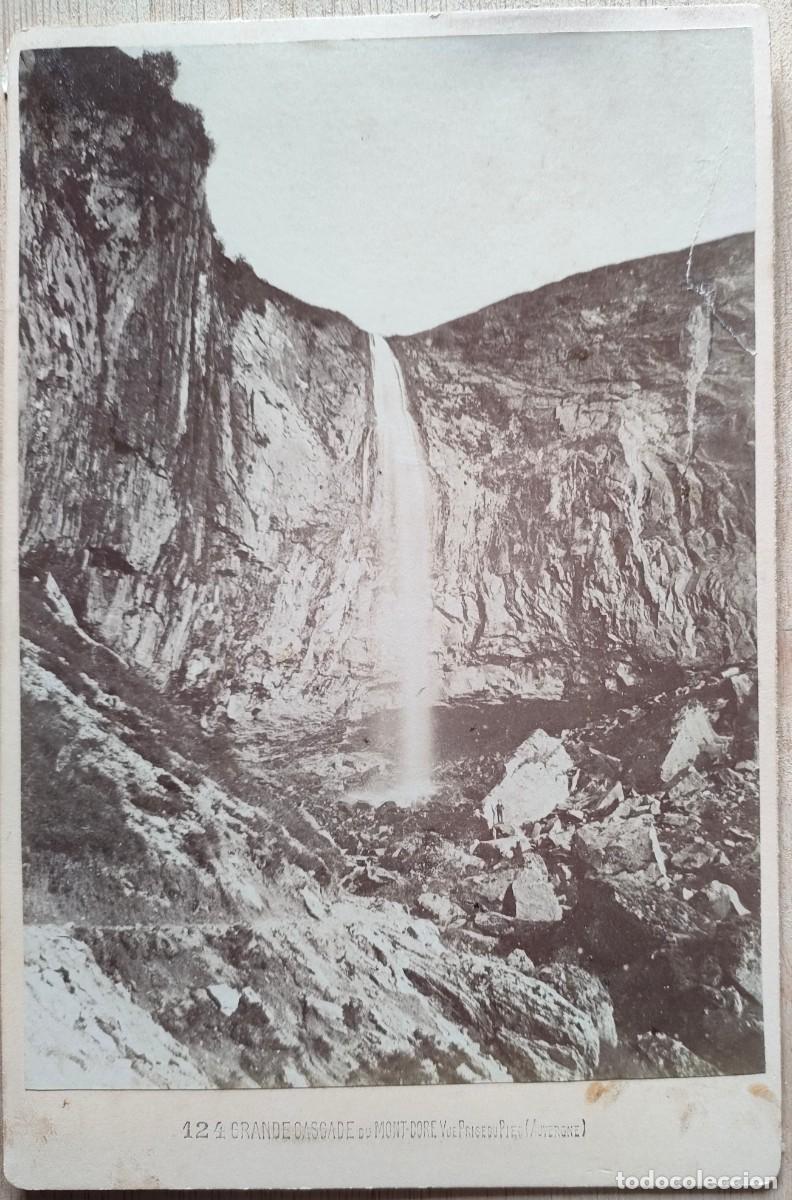 Antique Photography: FRANCIA GRANDE CASCADE DU MONT DORE TAMA&Ntilde;O 10.5 X 16 CM.