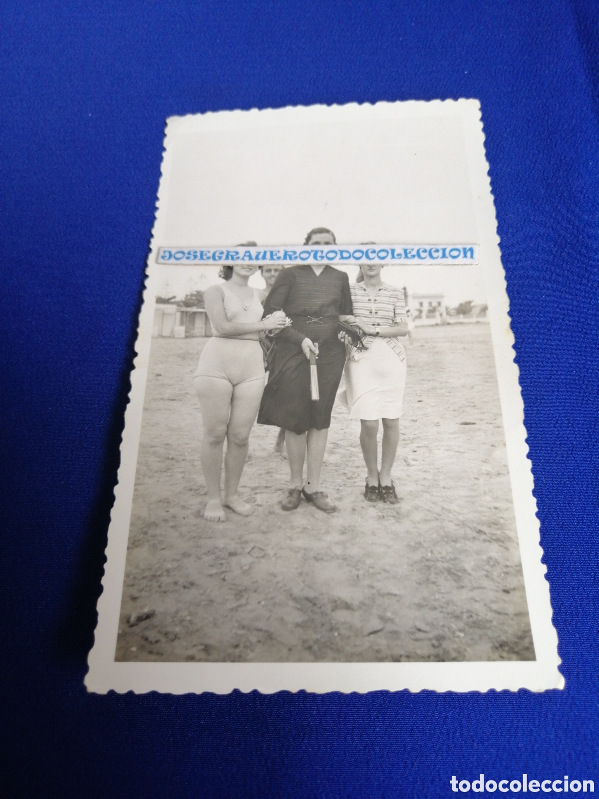 Fotografia antica: PLAYA MODELOS EN BA&Ntilde;ADOR A&Ntilde;O 1942 FOTOGRAF&Iacute;A ANTIGUA