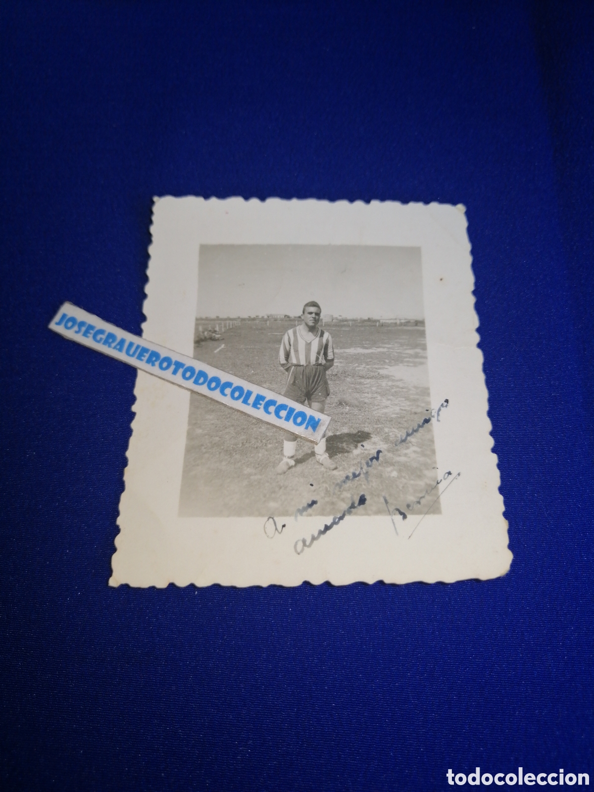 Fotografia antica: FUTBOLISTA - FOTO FIRMADA FOTOGRAF&Iacute;A ANTIGUA