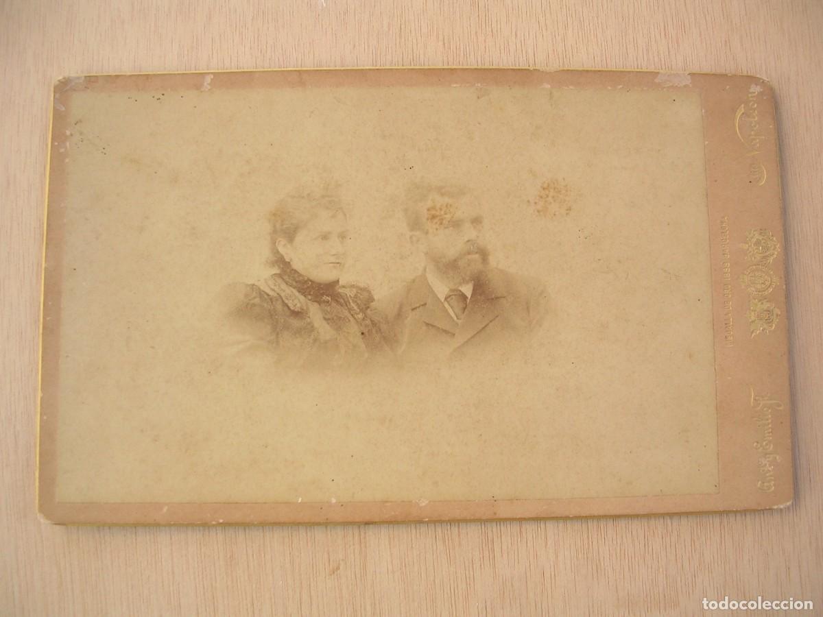 Fotografia antica: FOTO, FOTOGRAFIA ANTIGUA ALBUMINA, RETRATO, SE&Ntilde;OR Y SE&Ntilde;ORA, FOTOGRAFO ANTONIO Y EMILIO, NAPOLEON