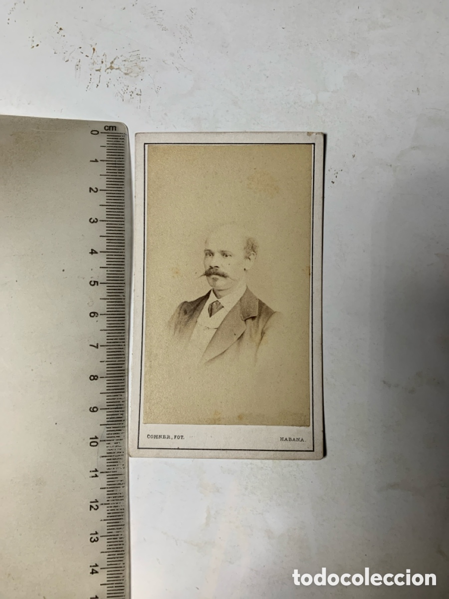 Fotograf&iacute;a antigua: FOTO ALBUMINA. EL SE&Ntilde;OR D. GUILLERMO DE SORO. COHNER, FOT. HABANA.