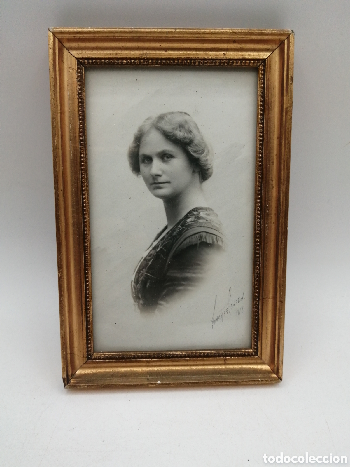 Fotografia antica: Antigua fotograf&iacute;a enmarcada