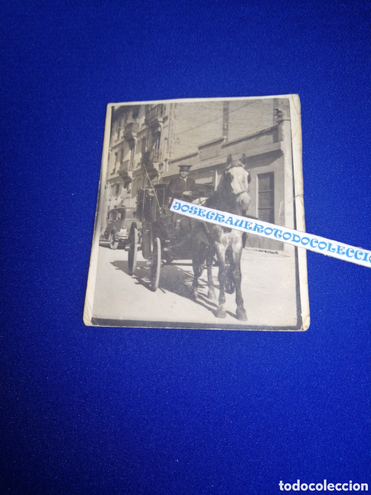 Fotograf&iacute;a antigua: CARRUAJE CON CABALLO A&Ntilde;O 1943 FOTOGRAF&Iacute;A ANTIGUA