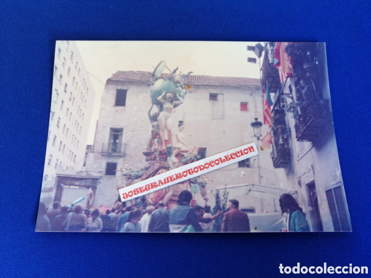 Fotografia antica: FALLA PLAZA DEL PILAR A&Ntilde;O 1985 ARTISTA VICENTE AGULLEIRO FOTOGRAF&Iacute;A ANTIGUA