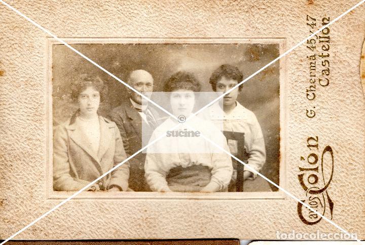 Fotograf&iacute;a antigua: FOTOGRAFIA ORIGINAL DE ESTUDIO FAMILIA TAMA&Ntilde;O 11X16