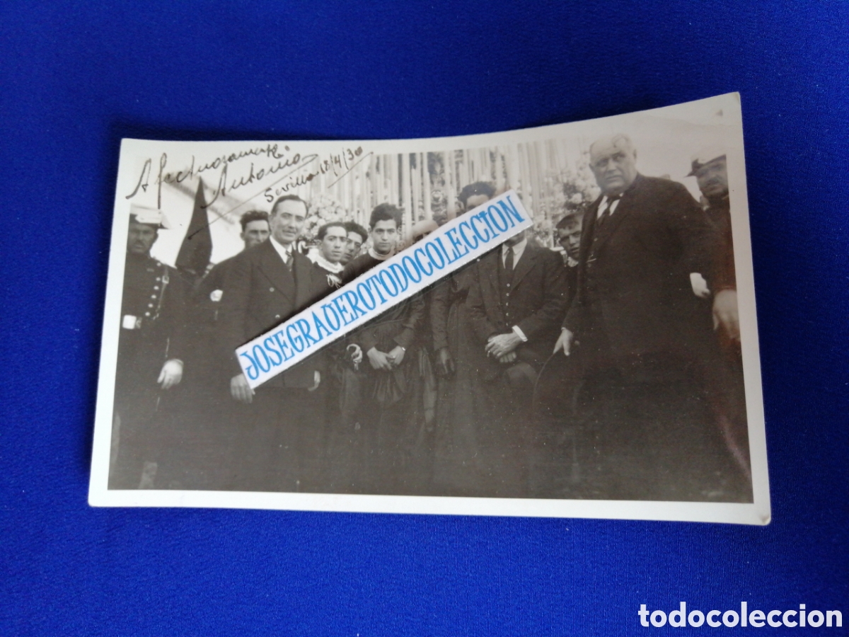 Fotograf&iacute;a antigua: SEMANA SANTA SEVILLA - VIRGEN DE LA SOLEDAD ALCAL&Aacute; DEL R&Iacute;O A&Ntilde;O 1930