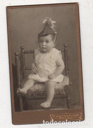 Fotografia antica: FOTOGRAFIA INFANTIL G. WOLFSGRUBER. AARAU, SWITZERLAND. SUIZA