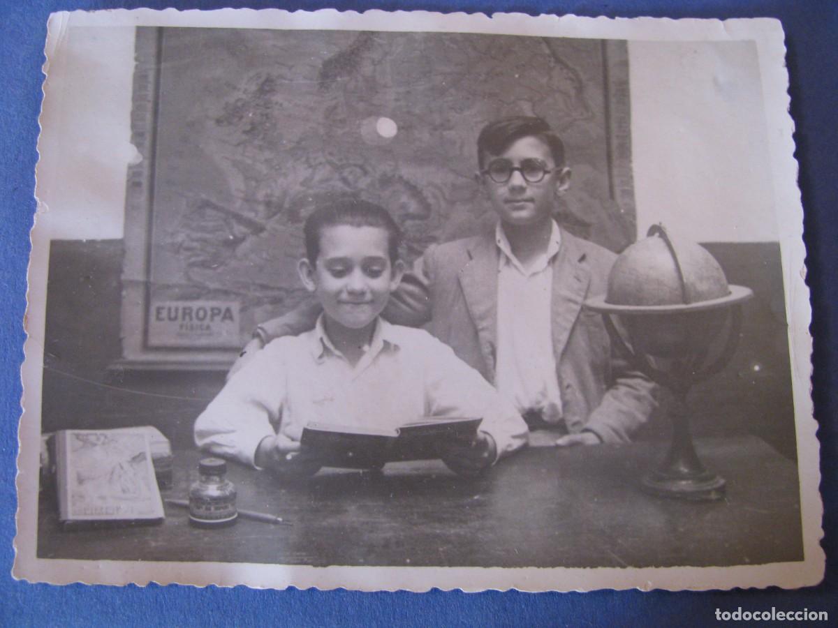 Fotografia antica: ANTIGUA FOTO DE 2 NI&Ntilde;OS. 11,5X9 CM. NO HAY DATOS.