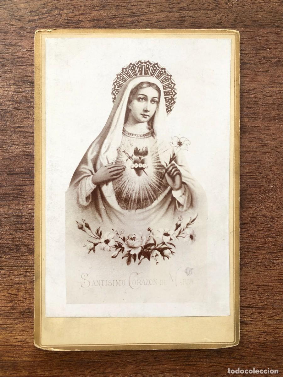Antique Photography: ANTIGUA FOTOGRAF&Iacute;A ORIGINAL ALB&Uacute;MINA. SANT&Iacute;SIMO CORAZ&Oacute;N DE MAR&Iacute;A.