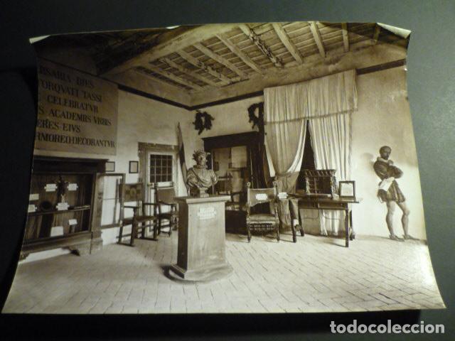 Fotografia antica: ROMA ALBUMINA SIGLO XIX CONVENTO DE SAN ONOFRIO CAMARA DE TORCUATO TASSO 19 X 25 CMTS