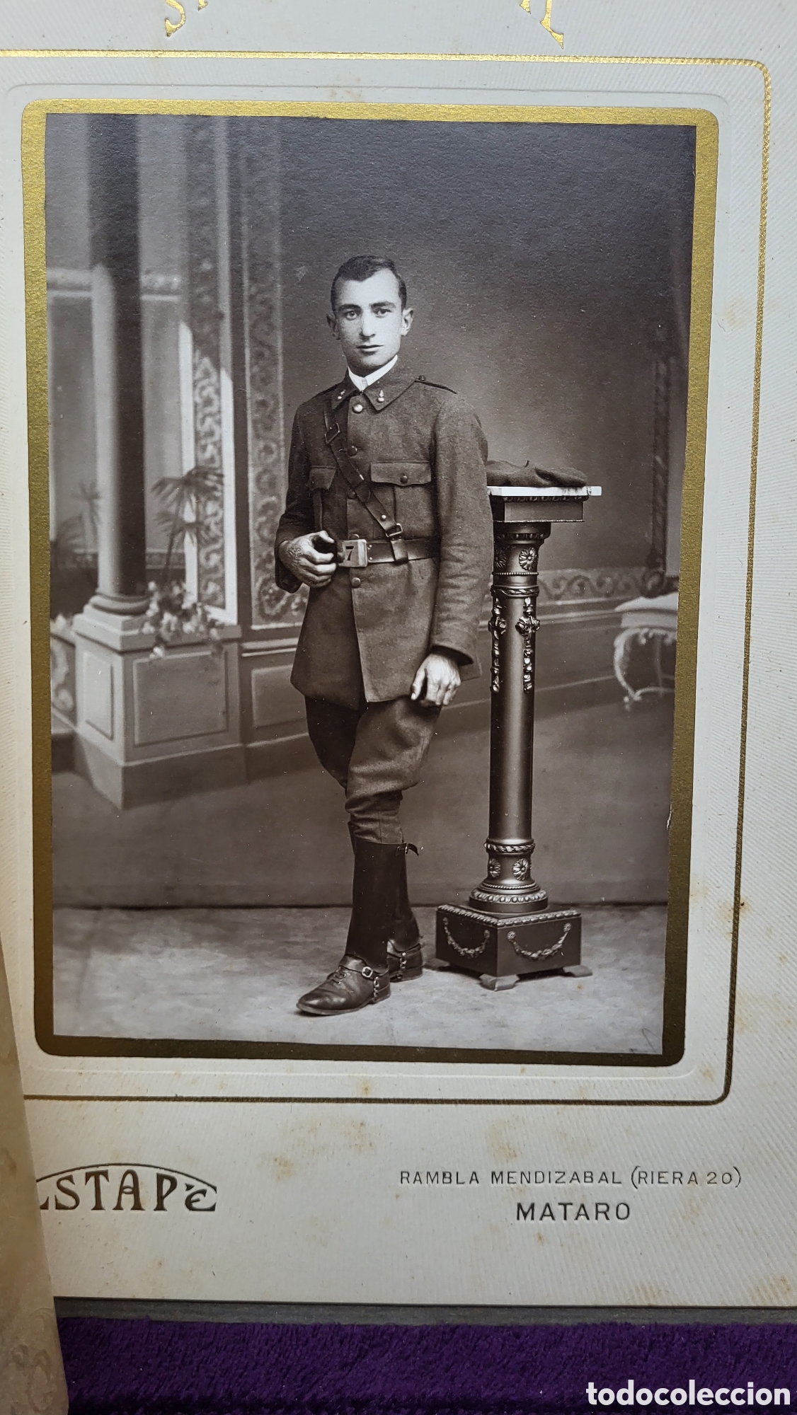 Fotografia antiga: Fotograf&iacute;a antigua alb&uacute;mina retrato de un Se&ntilde;or