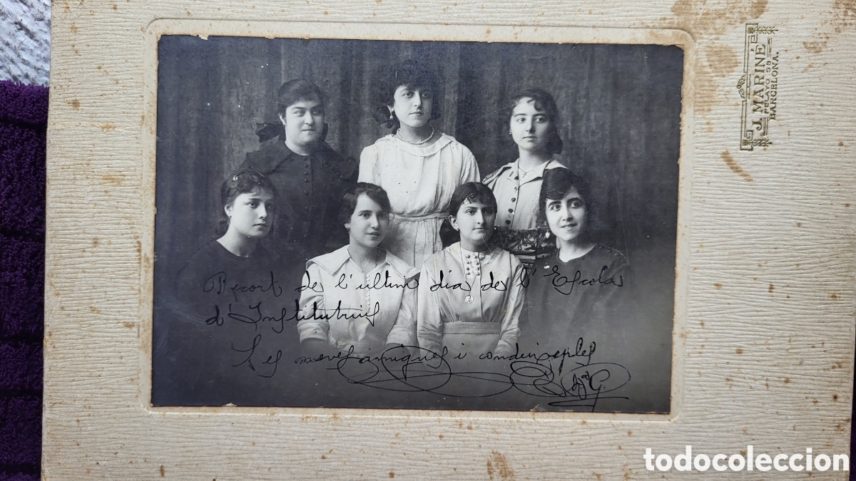 Fotografia antica: Fotograf&iacute;a antigua alb&uacute;mina 1918