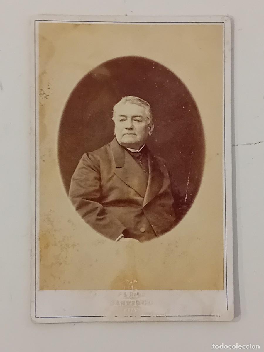 Fotografia antiga: FOTOGRAF&Iacute;A ANTIGUA DE SE&Ntilde;OR. FOTOGRAFO FRANCISCO LUIS RAYO. SANTIAGO DE CHILE. 16,5 X 11 CM.