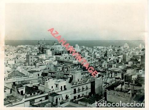 Fotografia antica: CADIZ, 1927, VISTA DESDE LA TORRE TAVIRA, 115X86MM