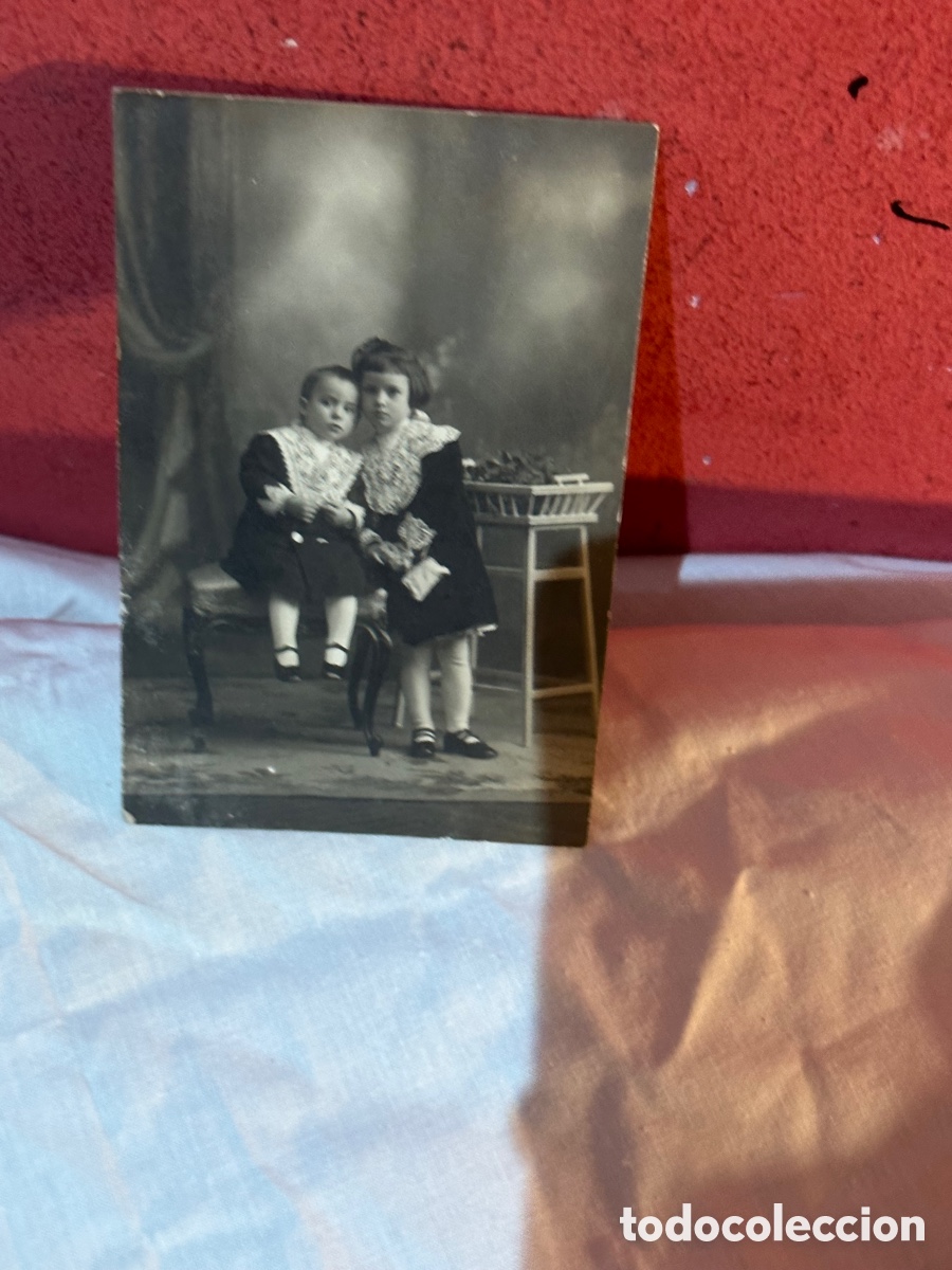 Alte Fotografie: Antigua fotograf&iacute;a en blanco y negro albumina