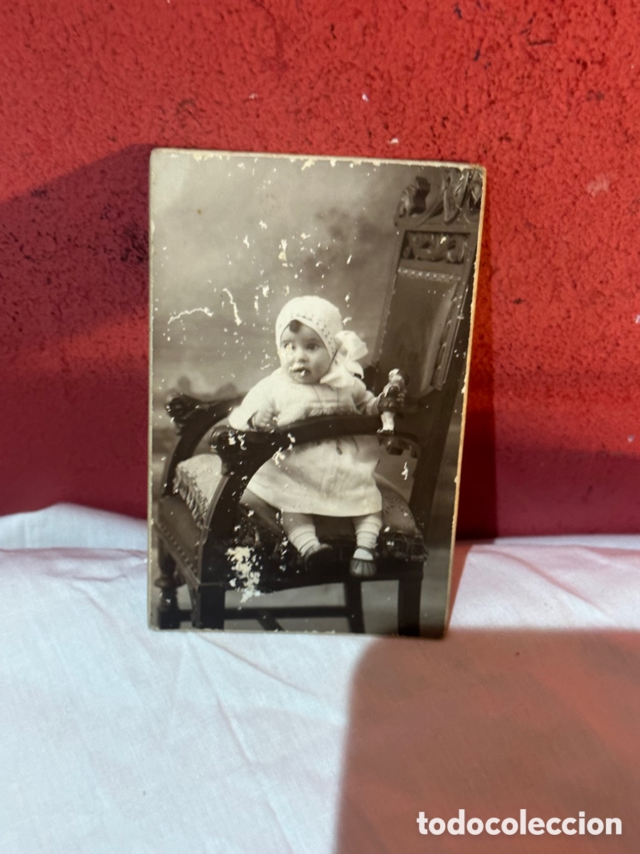 Fotografia antiga: Antigua fotograf&iacute;a en blanco y negro albumina