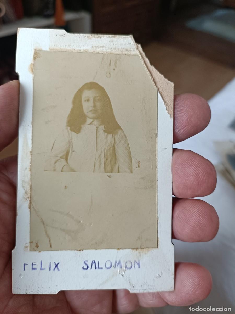 Fotografia antiga: Fotograf&iacute;a antigua de F&eacute;lix Salom&oacute;n esquina rota