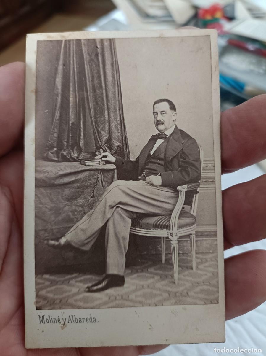 Fotografia antiga: Antigua fotograf&iacute;a de molin&eacute; y Albareda fot&oacute;grafo de la real casa