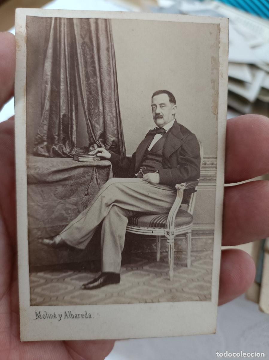 Fotografia antiga: Antigua fotograf&iacute;a del fot&oacute;grafo molin&eacute; &Aacute;lvareda fot&oacute;grafo de la real casa