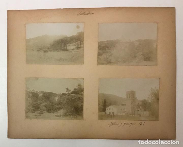 Antique Photography: 4 alb&uacute;minas sobre cart&oacute;n de Vallvidrera, 1903