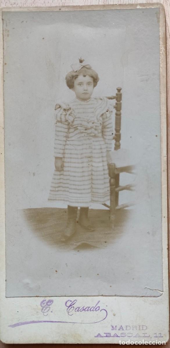 Fotografia antiga: MADRID FOTOGRAFO ABASCAL TAMA&Ntilde;O 8 X 16.5 CM.