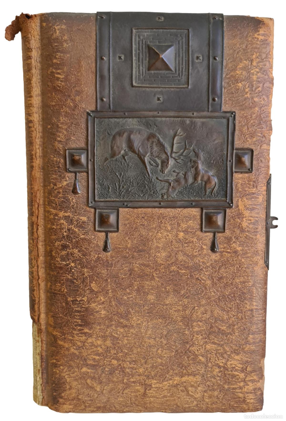 Antique Photography: ALBUM DE FOTOGRAFIAS. ENCUADERNACION EN CUERO Y COBRE. SIGLO XIX-XX.