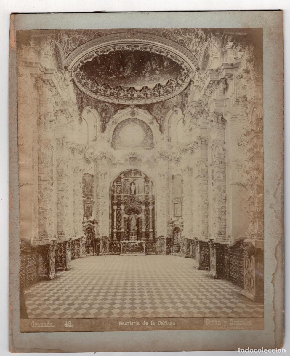 Photographie ancienne: GRANADA.- SACRISTIA DE LA CARTUJA. FOTO SE&Ntilde;AN Y GONZALEZ. 30x23.