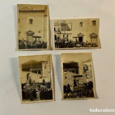 Fotografía antigua: SEMANA SANTA EN AZUEBAR ? CHOVAR? ARTANA ? ESLIDA ? CASTELLON (4) FOTOGRAFÍAS (A.1929)