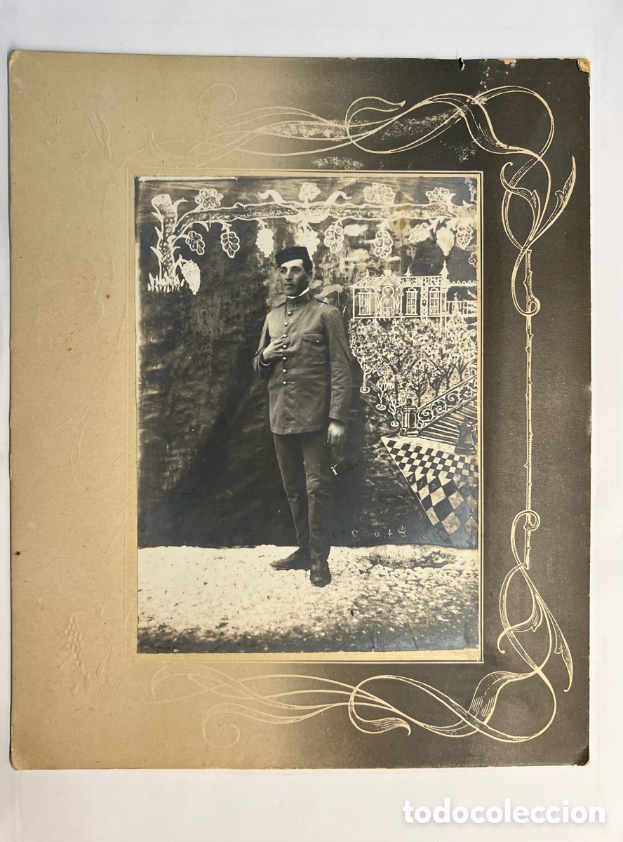Fotografia antica: MILITAR ALFONSINO. Fotograf&iacute;a Regimiento de Infanter&iacute;a Covadonga No. 40 ? (h.1910?)