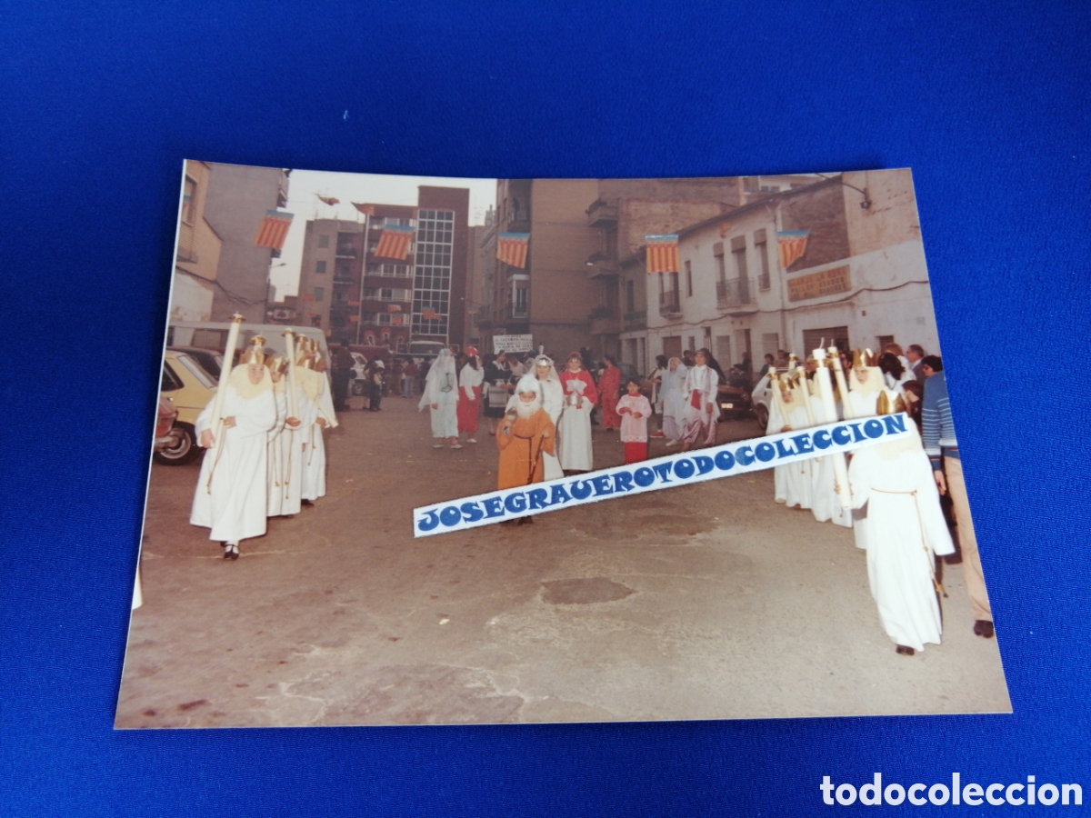 Alte Fotografie: FALLAS ALDAYA A&Ntilde;OS 80 CIRIALOTS