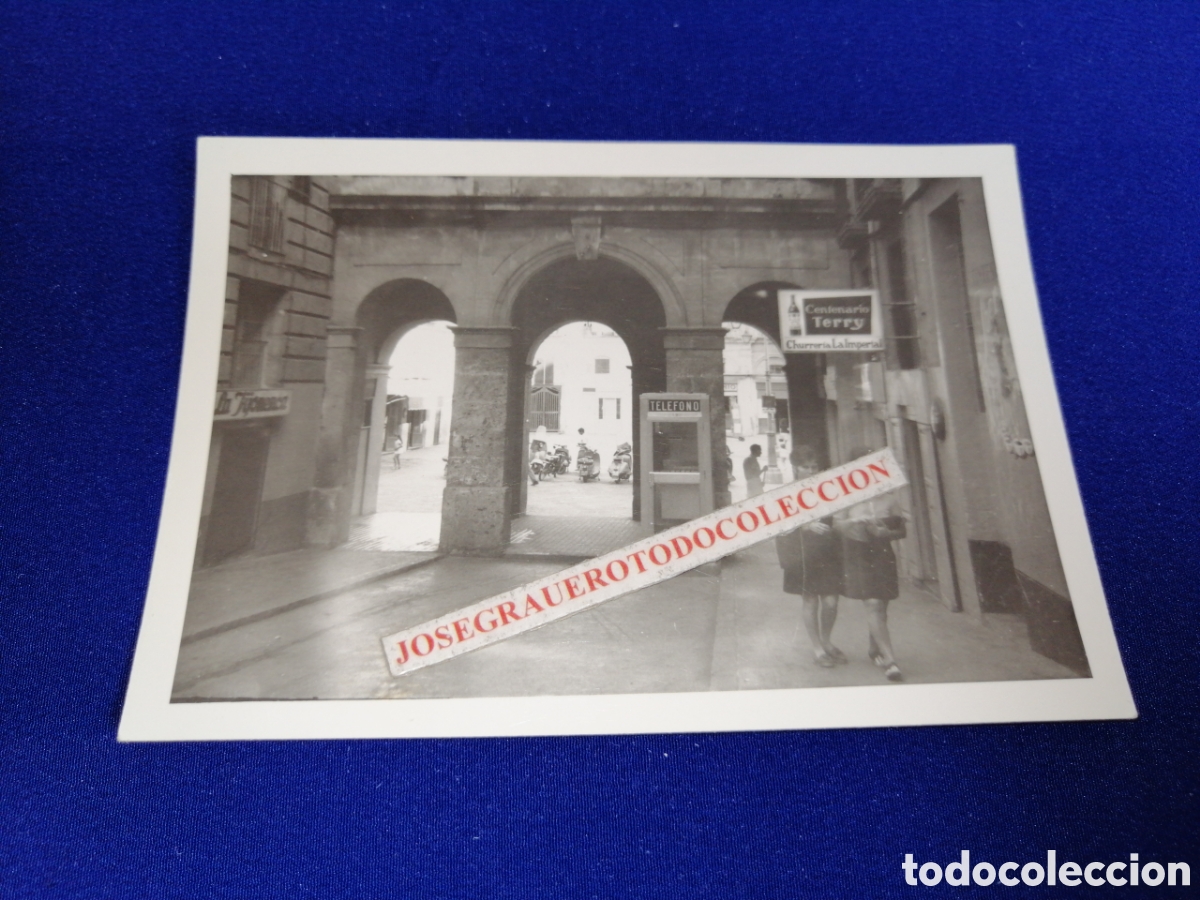 Fotografia antica: CABINA TELEFON&Iacute;CA - CARTEL TERRY CHURRERIA LA IMPERIAL FOTOGRAF&Iacute;A ANTIGUA