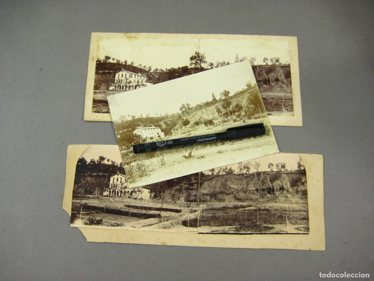 Fotografia antiga: 3 FOTOGRAF&Iacute;AS DESCONOCIDAS DE FINALES DEL SIGLO XIX. TERRENO EROSIONADO