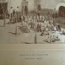 Fotografía antigua: (FOT-240400)FOTOGRAFIA ALBUMINA COLEGIO ESCUELAS PIAS BARBASTRO(HUESCA) 1881-82 SIGLO XIX J.DAVID