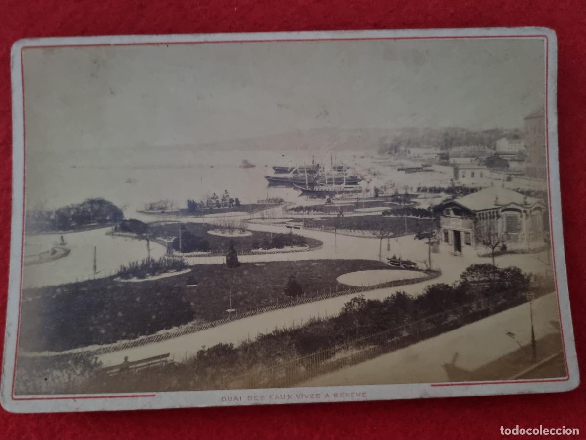Antique Photography: FOTOGRAFIA ALBUMINA FRANCIA FRANCE GENEVE GENOVA 10,50 X 16,50 CM ORIGINAL FRC 9