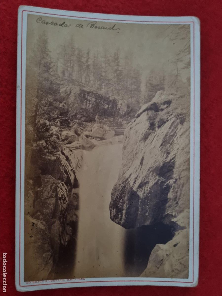 Fotografia antiga: FOTOGRAFIA ALBUMINA FRANCIA FRANCE DORNACH CASCADA 10,50 X 16,50 CM ORIGINAL FRC 10