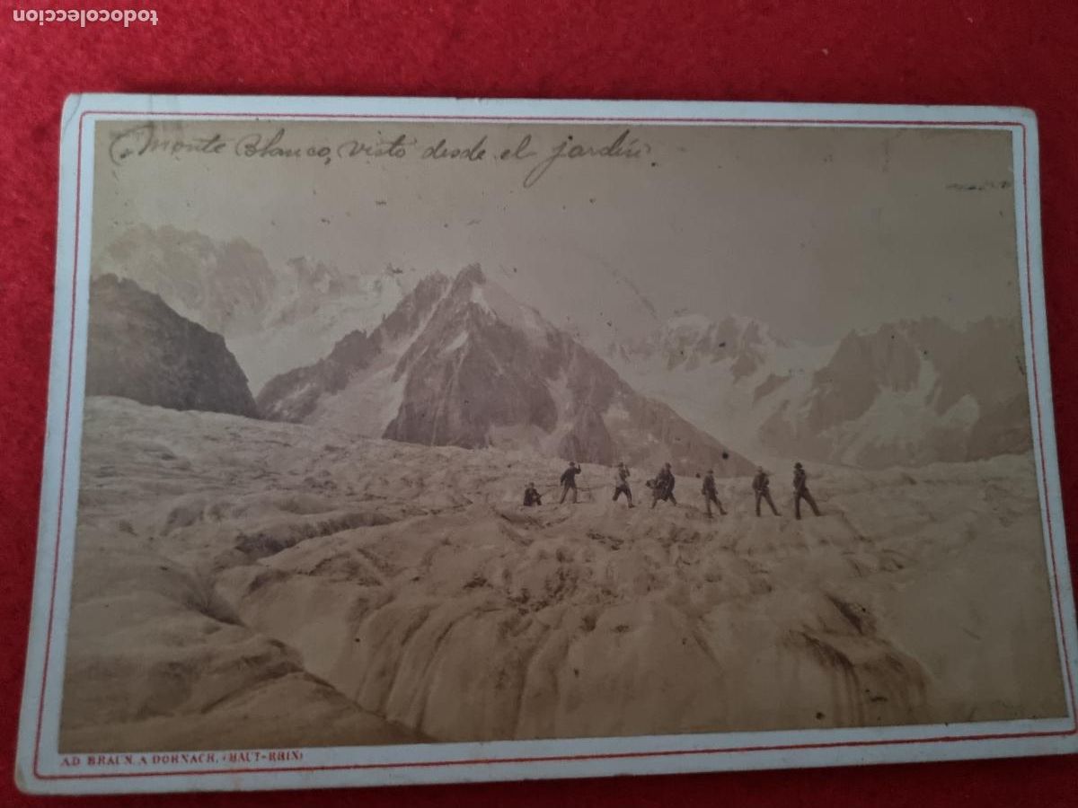 Fotografia antica: FOTOGRAFIA ALBUMINA FRANCIA FRANCE MONT BLANC BRAUN A DORNACH 10,50 X 16,50 CM ORIGINAL FRC 46