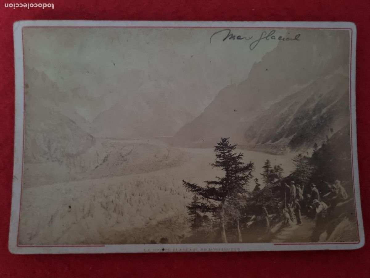Fotografia antica: FOTOGRAFIA ALBUMINA FRANCIA FRANCE MAR DE HIELO MONTANIVERT 10,50 X 16,50 CM ORIGINAL FRC 50