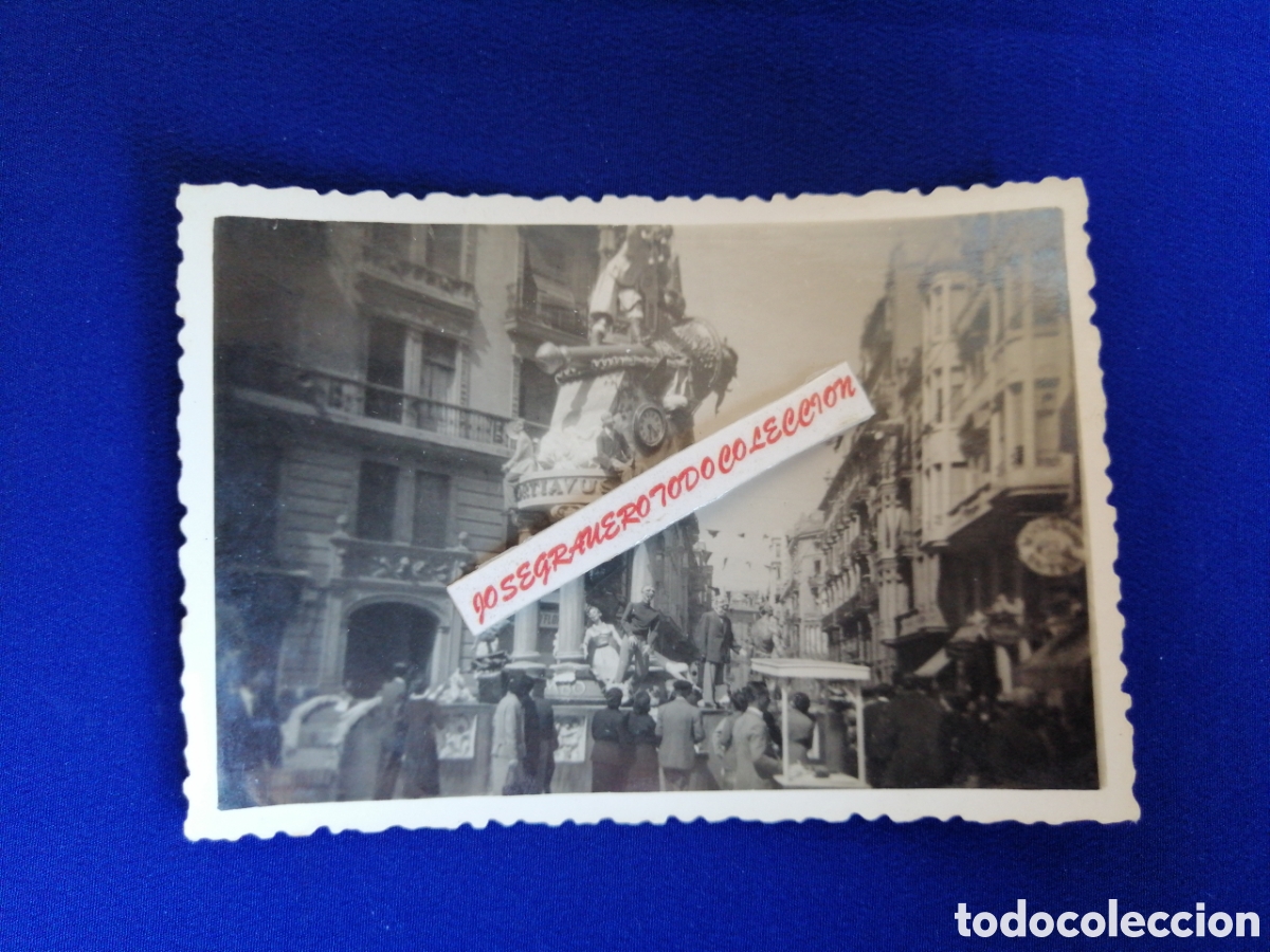 Alte Fotografie: FALLA DE VALENCIA FOTOGRAF&Iacute;A ANTIGUA