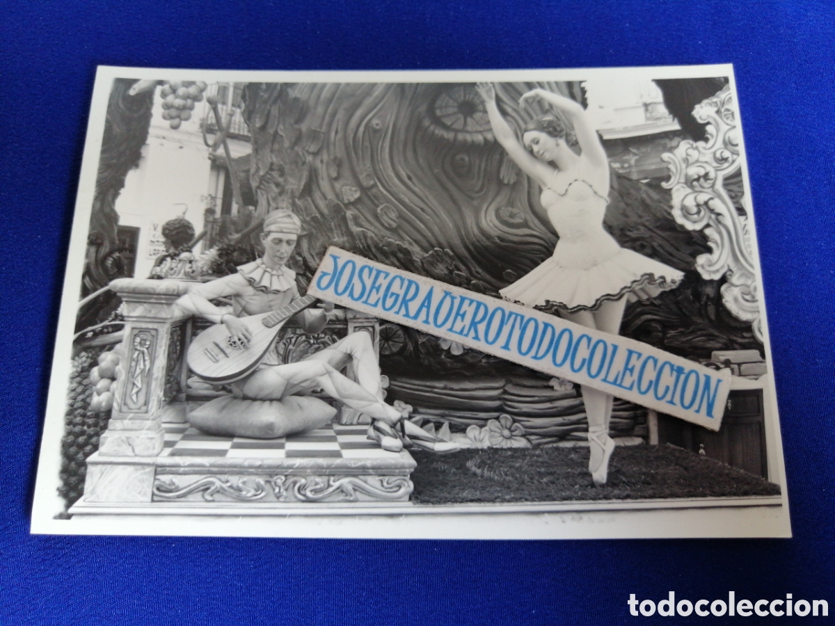 Antique Photography: FALLA PLAZA DEL PILAR A&Ntilde;O 1983 NINOT INDULTAT ARTISTA VICENTE AGULLEIRO FOTOGRAF&Iacute;A ANTIGUA