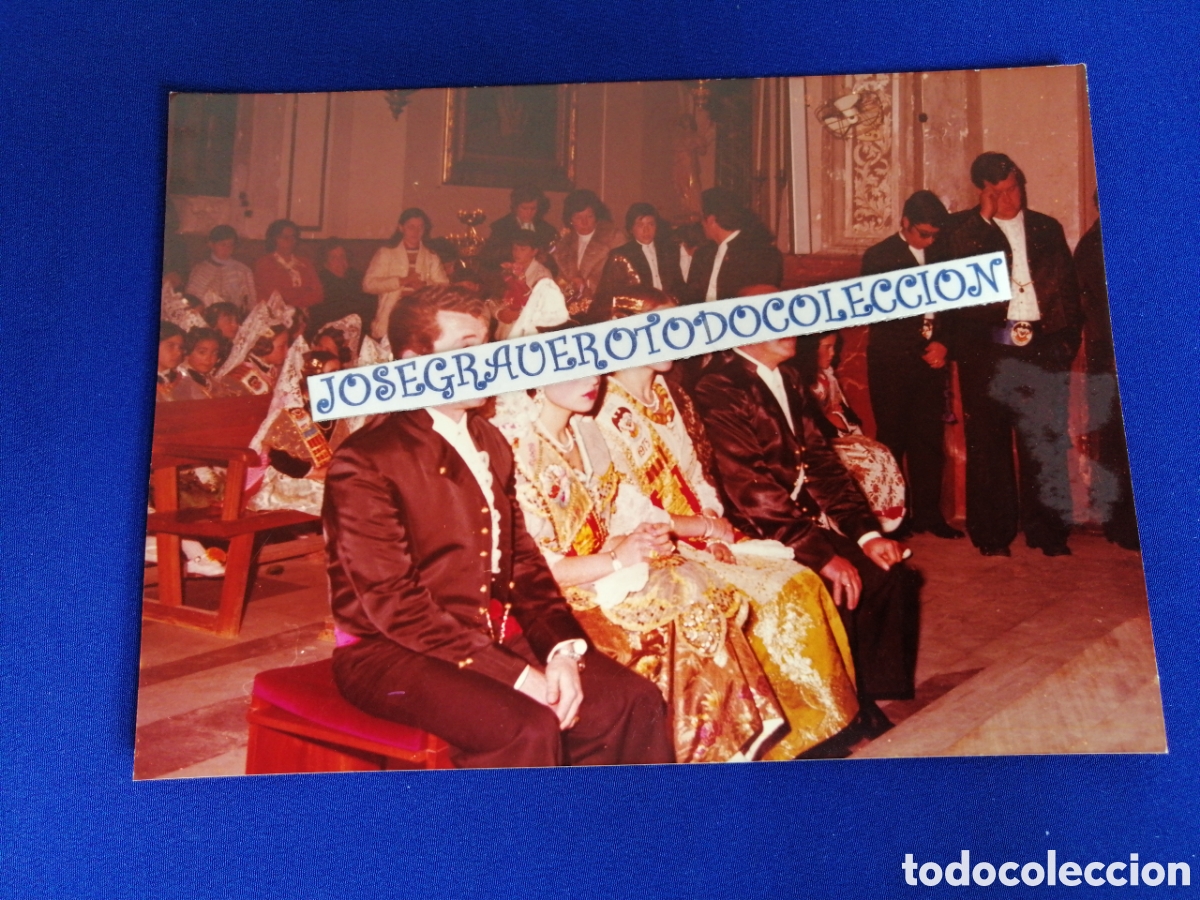 Alte Fotografie: FALLA COLONIA ALDAYA 1975 FALLERAS MAYORES