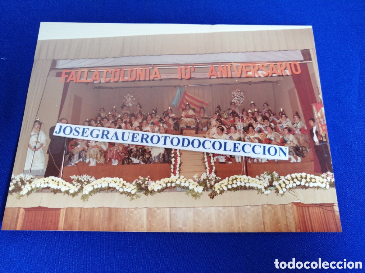 Fotografia antica: FALLA COLONIA (ALDAYA) 1984 - 10 ANIVERSARIO FALLAS