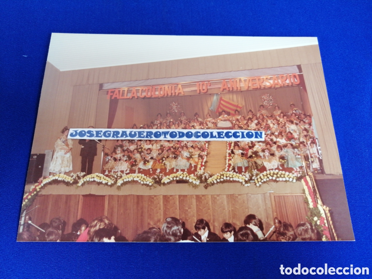 Alte Fotografie: FALLA COLONIA (ALDAYA) 1984 - 10 ANIVERSARIO FALLAS