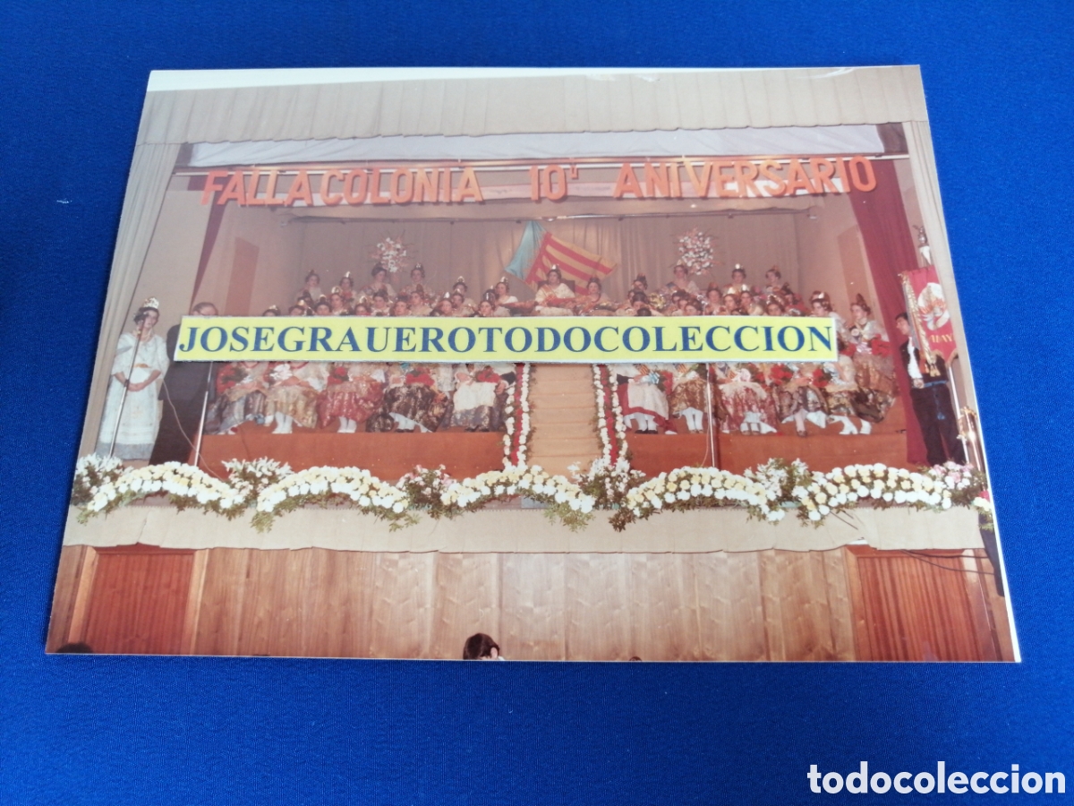 Fotografia antica: FALLA COLONIA (ALDAYA) 1984 - 10 ANIVERSARIO FALLAS
