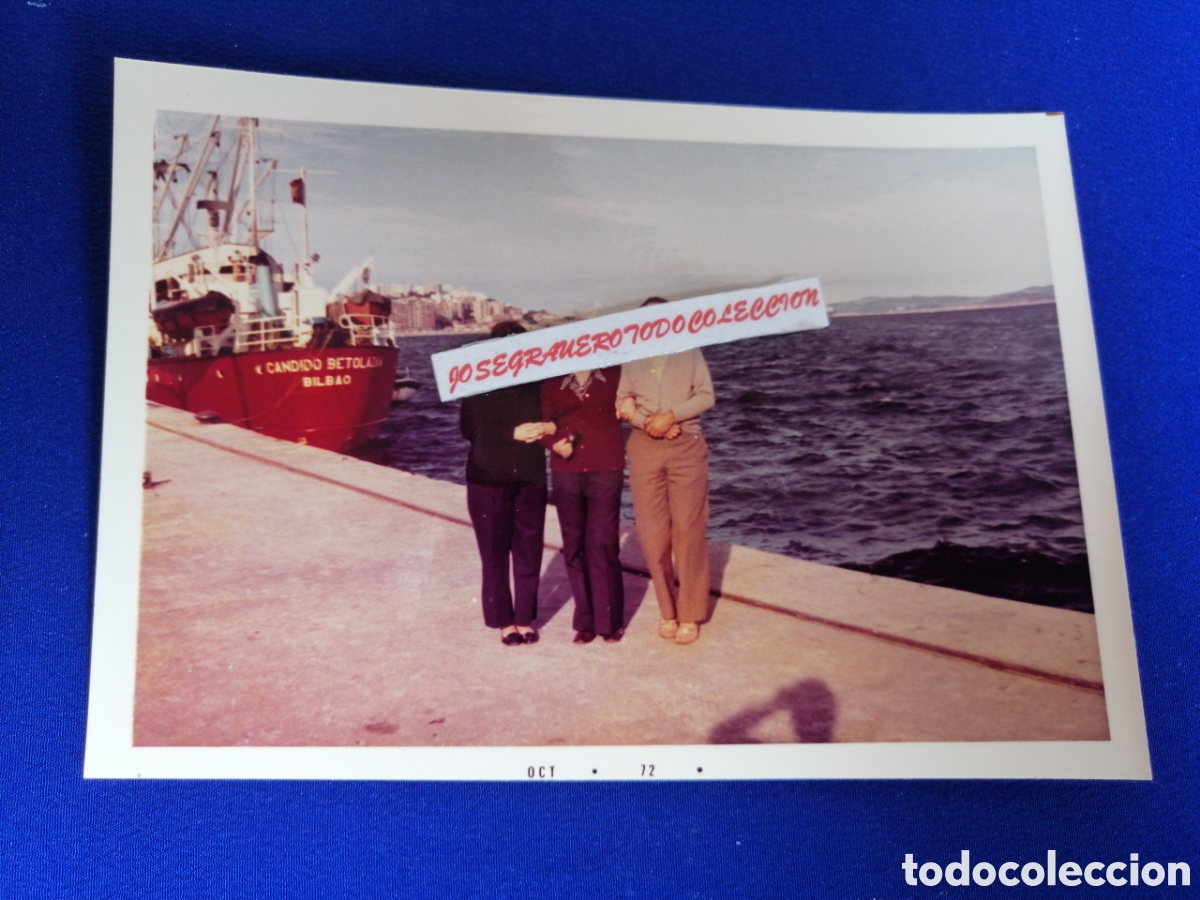 Fotograf&iacute;a antigua: BARCO - C&Aacute;NDIDO BEYOLAZA - BILBAO-PUERTO FOTOGRAF&Iacute;A ANTIGUA