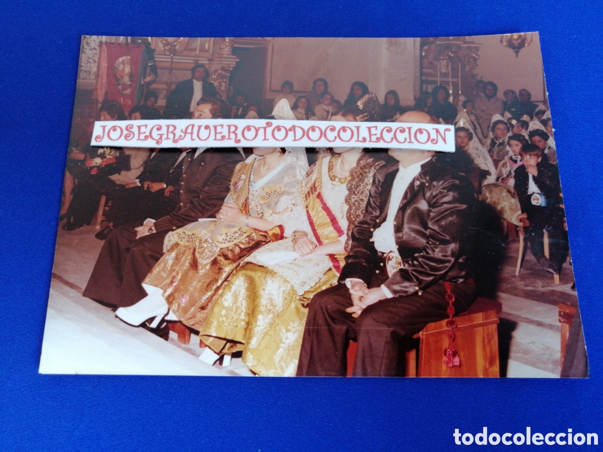 Fotograf&iacute;a antigua: FALLA PLAZA DEL CAUDILLO (ALDAYA) A&Ntilde;O 1975 IGLESIA FOTOGRAF&Iacute;A ANTIGUA